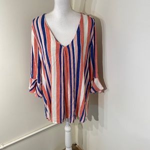 Bobeau Striped Top